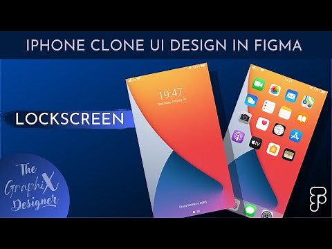 iPhone UI Clone in Figma | Lock screen | Figma Tutorial | The Graphix Designer
