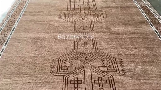 Brown Hand Knotted Wool Rug, Handmade Rug Area Rug for Bedroom, Living Room, Dining Area, Office, Trending Wool Hand Knotted Brown Rug - Etsy