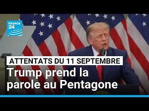 Attentats du 11 septembre : "nous n'oublierons jamais", Trump conclut son discours de commémoration