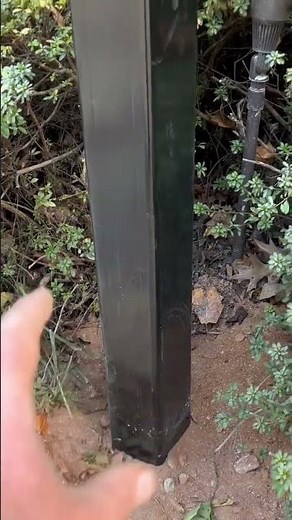 Setting posts for a large driveway gate installation