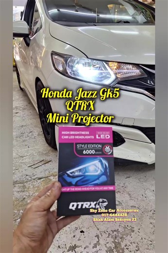 WhatsApp 017-6444428 tq 😊 *Jika Lampu Malam Kereta Anda Tak Terang,Pasang Saja Led Mini Projector #miniprojectorh4 #hondajazz #qtrxminiprojector #h4led #Projectorheadlamp *Jika Lampu Malam Kereta Anda Tak Terang,Pasang Saja Led Mini Projector ( PLUG & PLAY SOCKET READY ) (PM US FOR MORE INFOMATION) SKY ZONE CAR AUDIO ACCESSORIES SDN BHD Add: No3-G, Jalan Pelabur , B23/B Seksyen 23 ,40300 Shah Alam,Selangor.