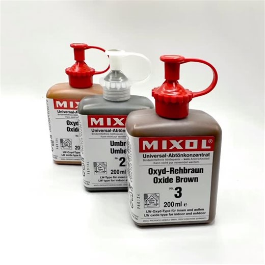 Mixol universal Tints on Instagram: "Shine with us! ✨ Mixol, a high-quality tinting paste made in Germany, is highly concentrated and will add color to almost any type of paint or coating material. A binder-free, glycol-based product, Mixol is made for hand mixing and is easily suspended in water, oil or solvent bases. Colors are so concentrated that Mixol is usually measured by drops, not ounces. The product is very popular with faux finishers to create custom decors, glazes, and varnishes as w