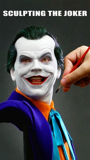Joker Sculpture Timelapse - Batman '89
