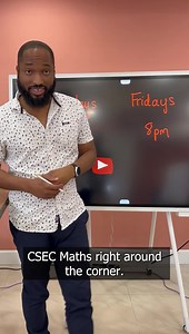 Revision from The Question Bank for CSEC Mathematics. The times are set… let’s go! See you in the live. | Kerwin Springer