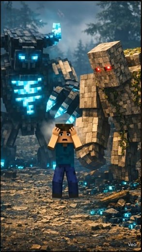 🔥Warden AND Iron Golem Turned on Him 😱 #minecraft #shorts #animation #viral #gaming #trending