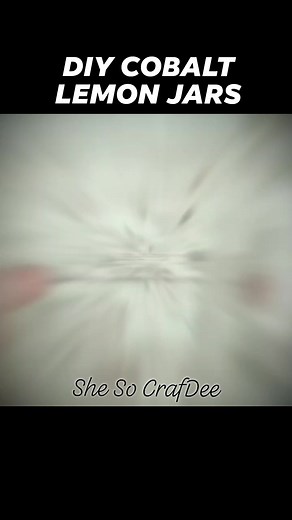 Create these easy cobalt blue jars with lemons for spring! Love this combo! #lemon #lemondecor #lemoncrafts #lemondiy #masonjars #masonjarcrafts #cobalt #dollartreediy #dollartree #dollartreecrafts #dollartreehacks #dollartreedecor #diyhomedecor #shesocraftdee #dollartreediy #diycrafts #deehart #youtube | She So CraftDee