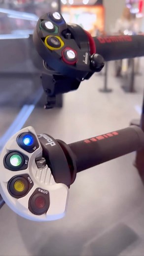 Domino Racing on Instagram: "#ThrowbackThursday looking back at last year’s #EICMA and our newest electronic devices on display — we’ve developed these with extensive R&D in collaboration with teams like #DucatiCorse and #YamahaGYTR — bringing race ready technology for everyone.   #DominoRacing #DominoControl #DominoPower #readtorace #madeinitaly"