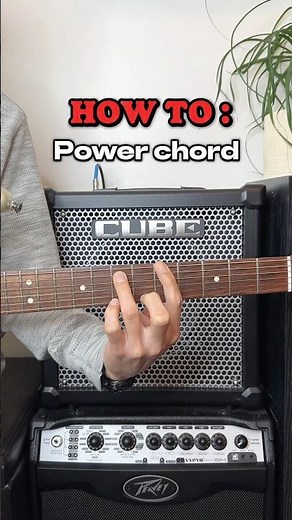 How to power chord - Guitar Lesson #guitar #powerchord #lesson #tutorial