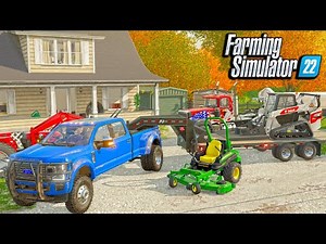 LANDSCAPING ABANDON PROPERTY (2021 BOBCAT - FORD F450) | (ROLEPLAY) FARMING SIMULATOR 2022