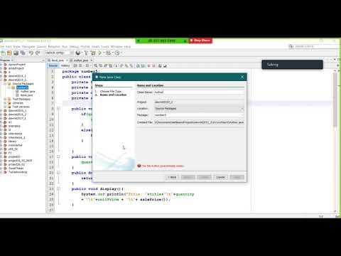Java: Session 2015 2 continue with Driver class