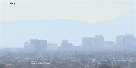 Why do air quality alerts often occur on hot days in Phoenix?