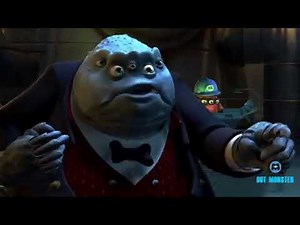 Monsters inc Mary gets frightend by the scream extractor machine