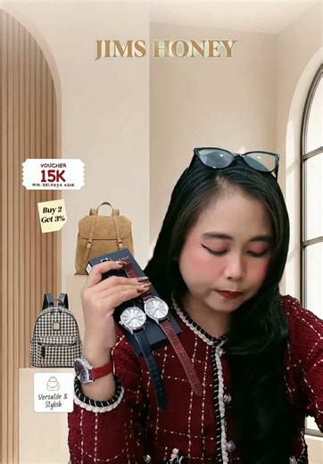 Jam Tangan Couple JIMS HONEY - Checkout Langsung di Live
