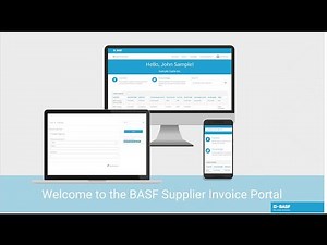 Welcome to the BASF Supplier Invoice Portal