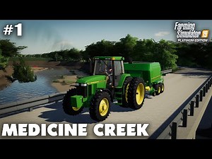 Medicine Creek #1 Getting Started On The New Farm, Farming Simulator 19 Timelapse