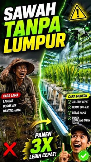RICE FIELDS WITHOUT MUD?! Farmers Left Shocked #shorts