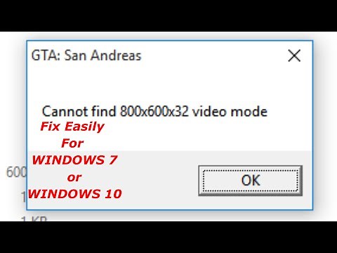 How To Fix 800*600*32 Video Mode Problem in GTA San Andreas PC