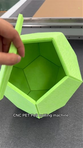 SLCNC oscillating knife cutter | Vibrating cutting machine for PET felt acoustic wall panels