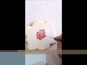 How to Paint Simple Roses on a Cookie