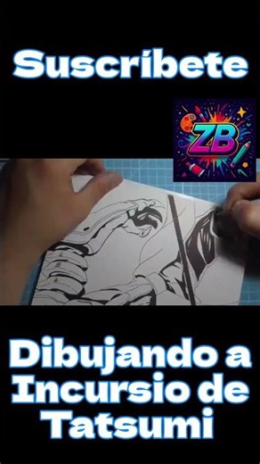 Dibujando a Incursio de Tatsumi #viral #anime #suscriptores #youtuber #art #akamegakill #drawing