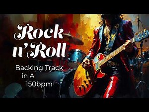 Rock n' Roll Backing Track 150BPM in A for Lead Guitar Practice #guitar #guitarbackingtrack