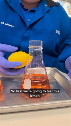 Milliken & Company on Instagram: "Curiosity fuels innovation. In celebration of #NationalSTEMDay, Laboratory Technician IV Jessica Meyers demonstrates how phenol red can reveal whether a solution is an acid or a base. It’s a simple experiment that represents something bigger, the power of science to spark ideas, fuel innovation, and inspire the next generation of scientists. ✨"