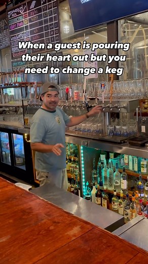 🍺🤷‍♂️ Keg calling. Must go. #BreweryLife #BartenderProblems #CraftBeer #ServiceIndustry #RestaurantLife #KegChange #BarHumor #BeerLovers #BehindTheBar #HospitalityLife | Steamworks Brewing Company