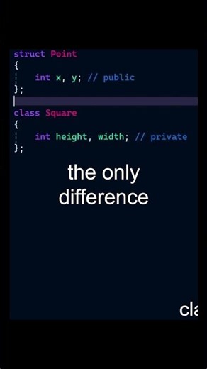 Classes vs. Structs in C++