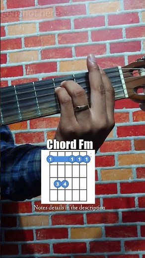 Chord F Minor | chord Fmin chord Fm
