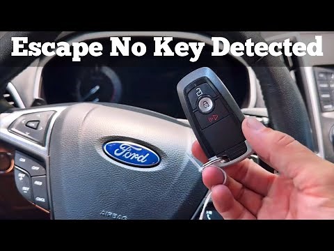 No Key Detected 2017 - 2019 Ford Escape How to start with a Dead Remote