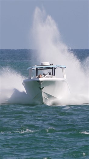 Miami Famous on Instagram: "Super fast Fountain Power Boat at the Haulover Inlet"