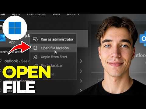How To Open File Location On Windows 11 | Tutorial 2026