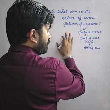 What will be the nature of aqueous solution of CH3COONA #jeechemistry #ionicequilibrium #chemca