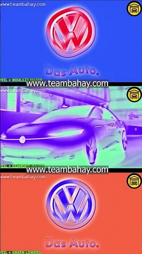 NEW AND OLD VOLKSWAGEN LOGO ANIMATION IN 3 SUPER COOL EFFECTS PART 18 #shorts #logo #volkswagen