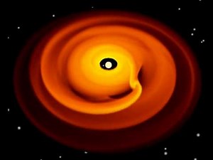 Protoplanetary Disk Simulation. (FARGO3D & Blender)