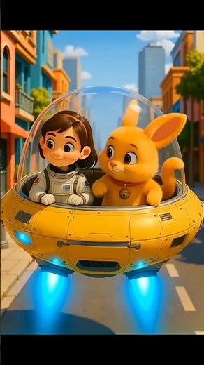 🛸Rabbit’s Toy Spaceship BROKE 👽 Then a Real One Appeared! 🚀🐰 #spla9 #RabbitShorts #rek #shorts