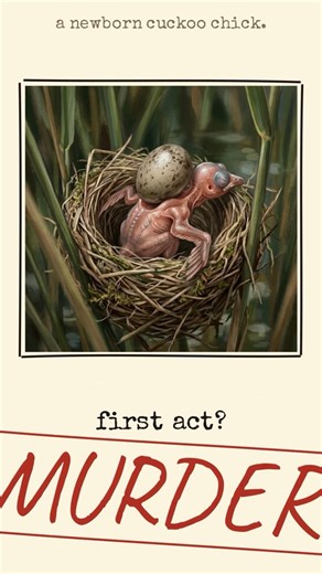 A Newborn Cuckoo's First Act Is Murder