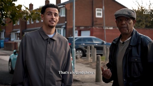 850K views · 22K reactions | Howard Gayle, the first black player to ever play for the Reds, headed back to Toxteth with Curtis Jones to talk about a journey which paved the way for so many ❤️ An important part of our story, as we look to celebrate Black History Month. #RedTogether | Liverpool FC | Facebook