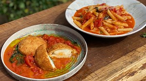 James Martin's arrabbiata sauce two ways
