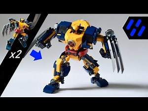 Lego Wolverine Mech Armor Upgrade MOC Instructions - 76202 x 2 Combination