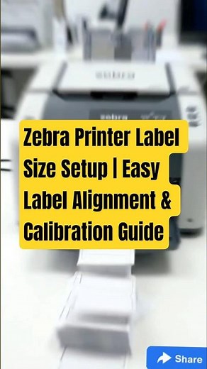 Zebra Printer Label Size Setup | Easy Label Alignment & Calibration Guide #zebraprinter #labelsize