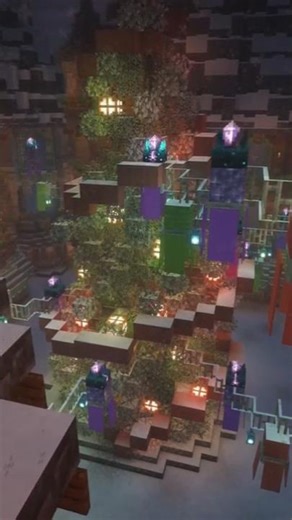 I Made a Christmas Tree with Animated Lighting in Minecraft!