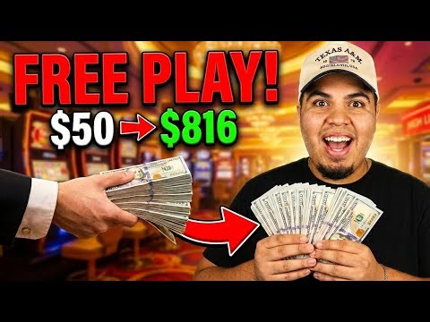 Turning $50 Free Play Into $800! (High Limit Slots & Craps Strategy)