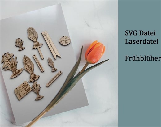 Spring Flower Laser File SVG | Hyacinth & Snowdrop | Laser-cut Wooden Decorations | DIY Spring Decorations | Commercial License - Etsy