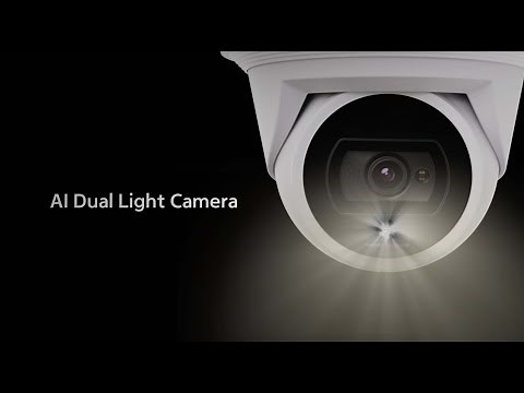 AI Dual White Light Camera | Clear and Colorful Footage at Night