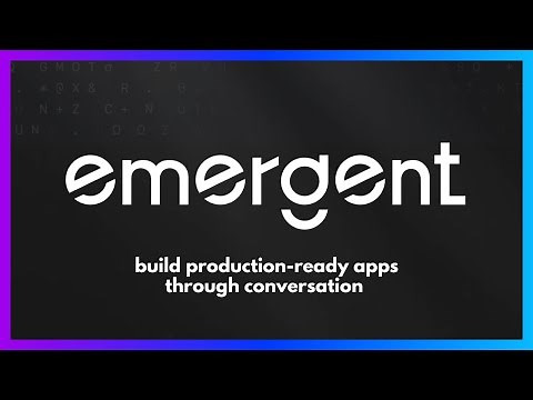 Emergent Labs: Build production-ready apps through conversation