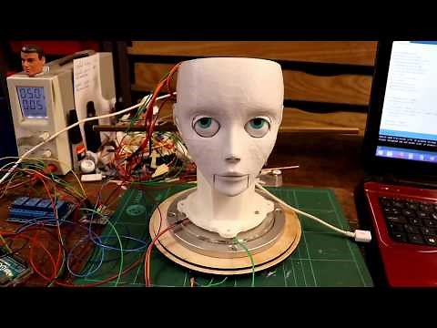 Steampunk Automaton with Working Eyes and Mouth