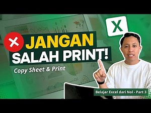 Cara Copy Sheet & Print di Excel | Belajar Excel dari Nol Part 3