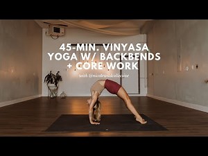 45-min. Spicy Vinyasa Yoga Class w/ Backbends and Core Work