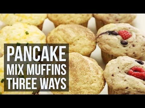 Pancake Mix Muffins Three Ways | Simple Customizable Muffin Recipe by Forkly